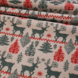 EOB Fairisle Polar Fleece - Taupe - 1.15m piece