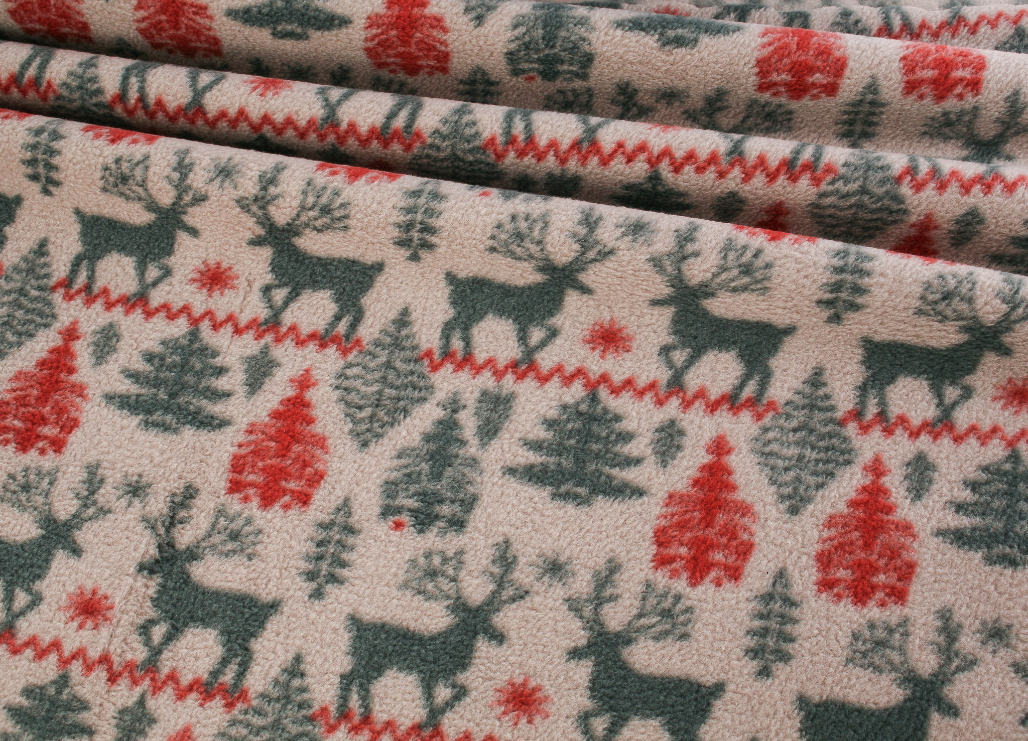 Fairisle Polar Fleece - Taupe