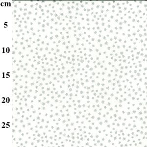 John Louden Christmas - Silver Glitter Mini Stars White