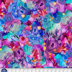 P&B Textiles - Painted Sea: Colourful Reef