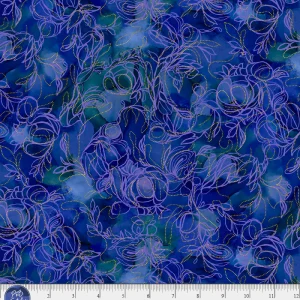 P&B Textiles - Painted Sea: Midnight Foliage