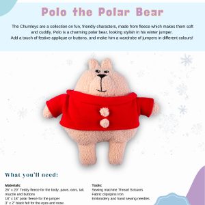 The Chumleys! - Polo the Polar Bear - Paper Pattern and Instructions