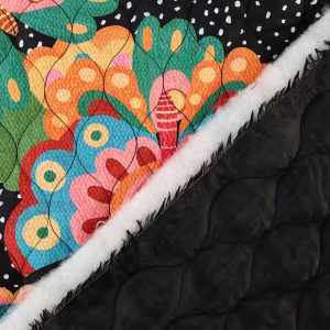 Fabric Godmother - Papillon Quilted Puffer: Black