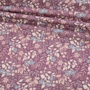 Cotton Jersey - Dusky Purple Floral