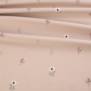 Cotton Jersey - Delicate Flowers Beige
