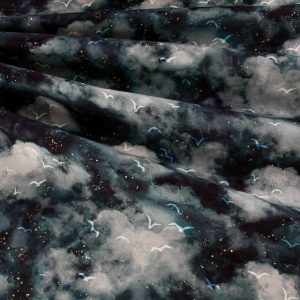 Robert Kaufman Fabrics - Hill Shine Birds Metallic