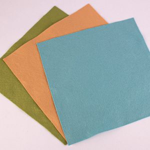 Three x 12" felt Squares - Vintage