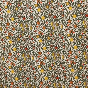 Digitally Printed Polycotton - Pomegranate Cream