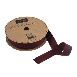 Trimits Bias Binding Roll - Polycotton 20m x 25mm Wine