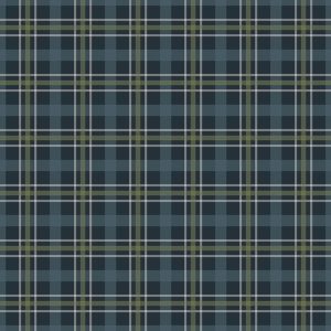 Riley Blake - Plaid Print Cotton Navy