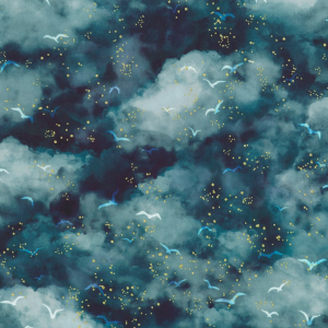 Robert Kaufman Fabrics - Hill Shine Birds Metallic