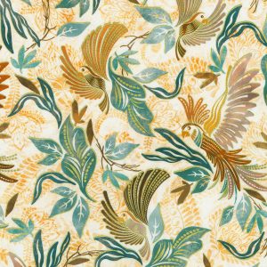 Robert Kaufman Fabrics - Golden Feathers Parchment Metallic