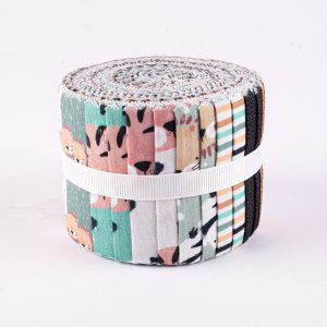 Fabric Strip Rolls - Safari Friends (20 Pieces 2.5" wide)