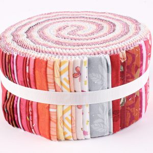 Fabric Strip Rolls - Red and Pink (40 Pieces 2.5" wide)
