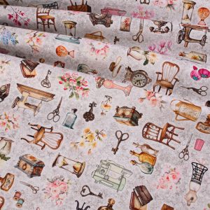 QT fabrics - Sew Shabby Chic Antiques Grey