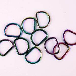 25mm D rings - Pack of 10 - Rainbow