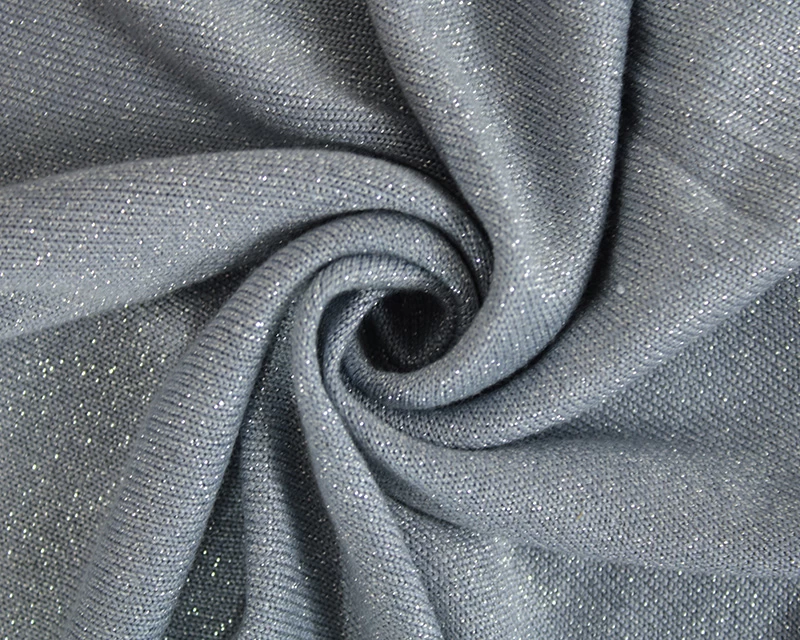 Lurex Viscose Knit - Blue Shimmer