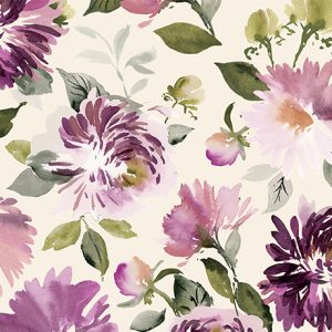 QT Fabrics - Dahlia Dreams: Dalia's on Cream