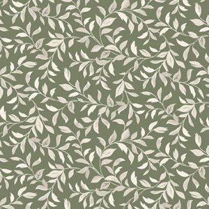 QT Fabrics - Dahlia Dreams: Vines on Green