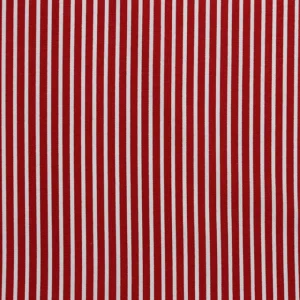 Stripe Cotton Poplin - Red