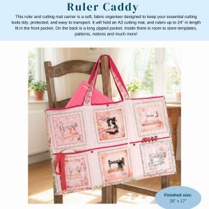 Debbie Shore's Large Ruler Caddy Bag Sewing Pattern - PDF Download