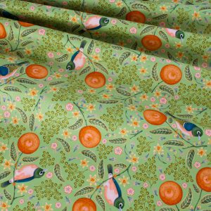 Robert Kaufman Fabrics - Grove: Birds on Green