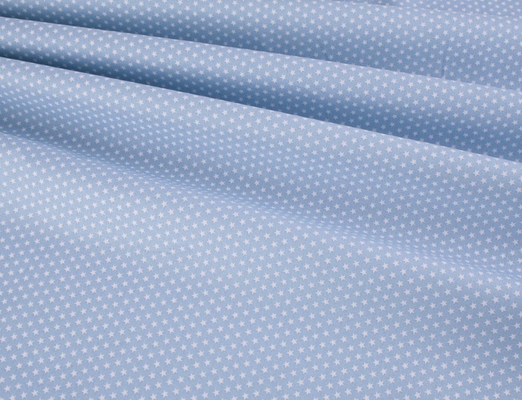 Mini Stars Cotton Poplin - Sky