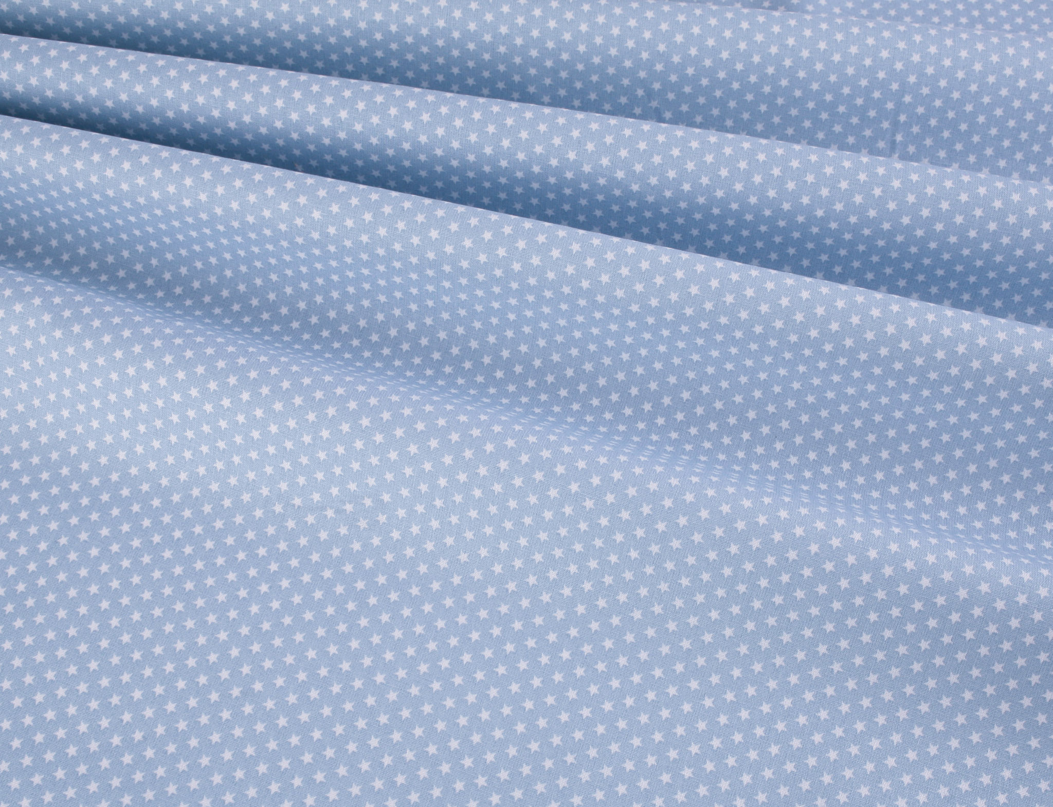 Mini Stars Cotton Poplin - Sky