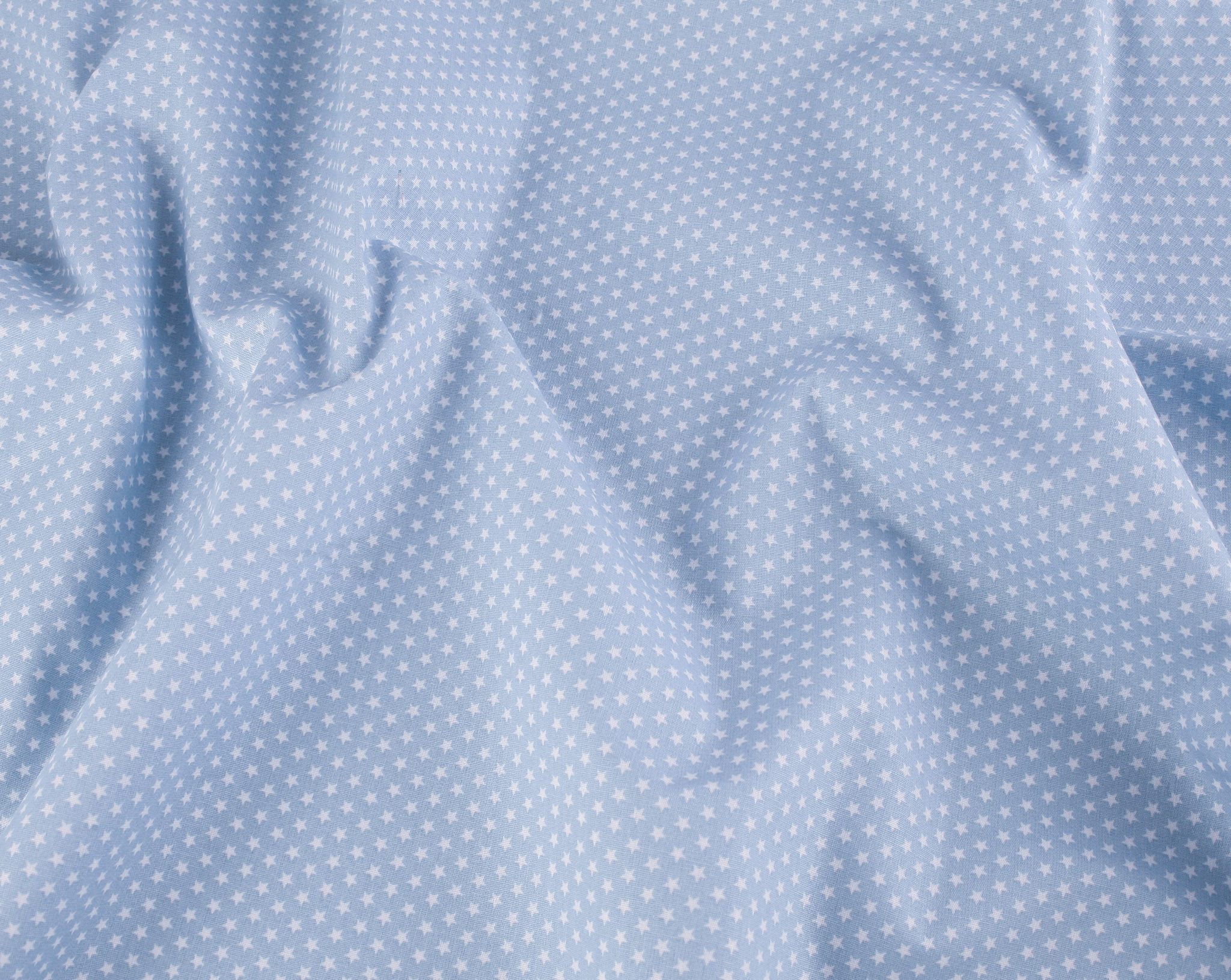 Mini Stars Cotton Poplin - Sky - Image 2