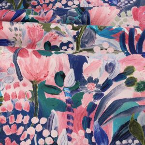 Soft Deluxe Duck Canvas - Garden Paint Strokes