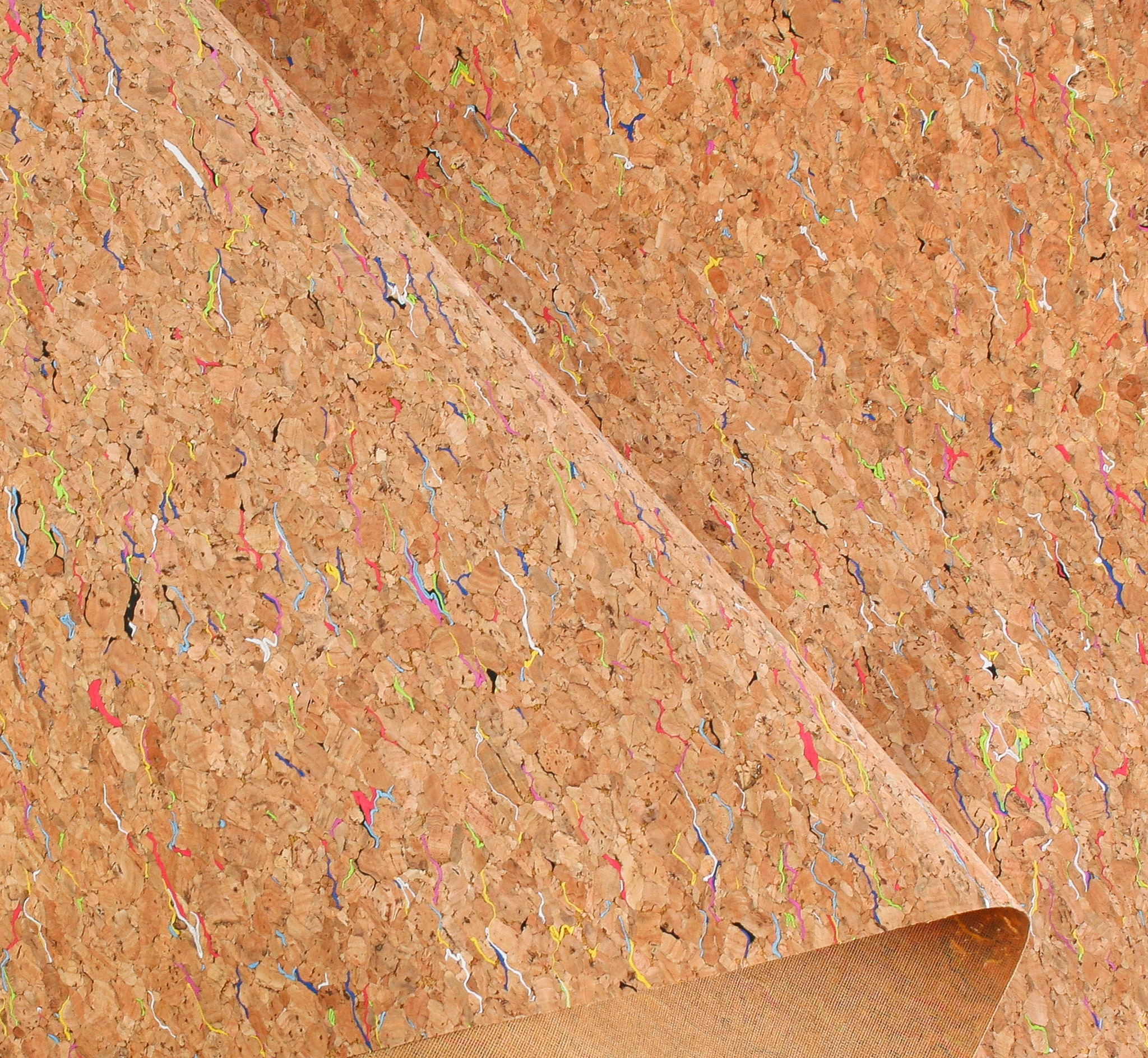 Cork Fabric - Rainbow Flecks