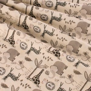 Henry Glass & Co Fabrics - Jungle Romp Animals Light