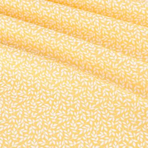 Camelot Fabrics Leopard Garden - Yellow Leaves