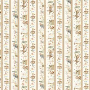 P&B Textiles - Mini Menagerie: Scenic Jungle Stripe
