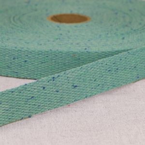 Mottled Webbing - 20mm Teal Green