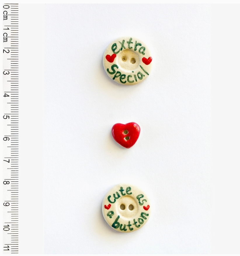 Incomparable Buttons - Handmade Cute as a Button
