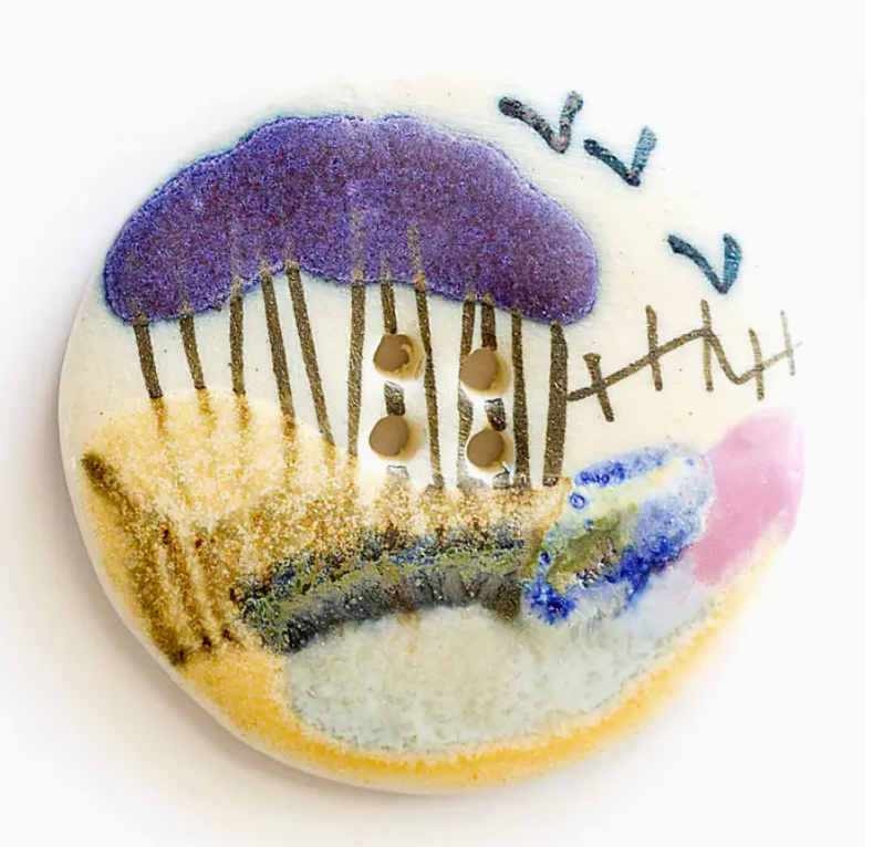 Incomparable Buttons - Large Country Scene Button