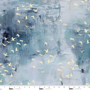 Studio E Fabrics - Behind Blue Eyes Slate Birds
