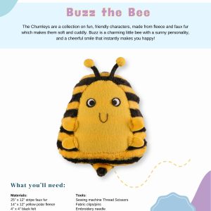 The Chumleys! - Buzz the Bee - Paper Pattern and Instructions