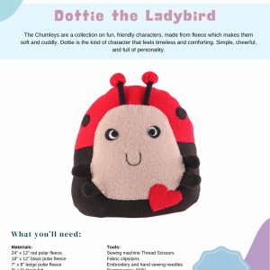 The Chumleys! - Dottie the Ladybird - Paper Pattern and Instructions