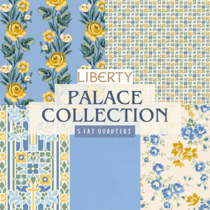 NEW Liberty Fabrics Palace Garden Collection - Mustard and Blue 5 Fat Quarter Pack