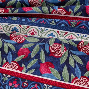 Pomegranate Navy Border