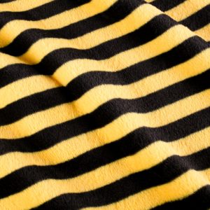 Black and Yellow Faux Fur - Fat Quarter