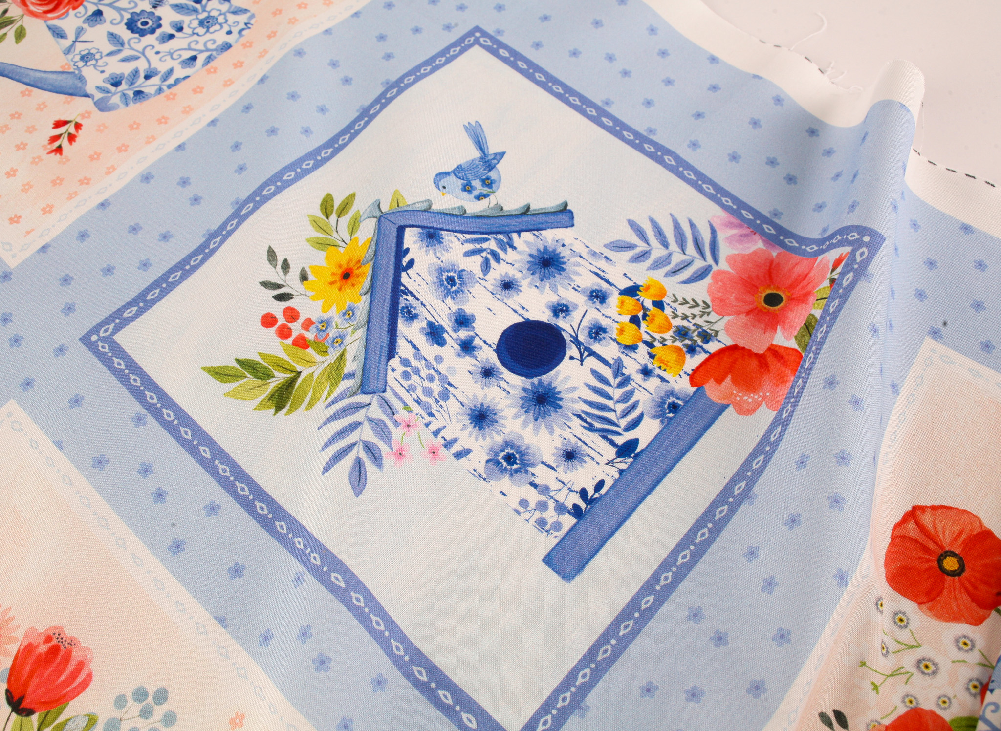 3 Wishes Fabrics - Buzzing Around the Garden Fabric Panel - Image 5