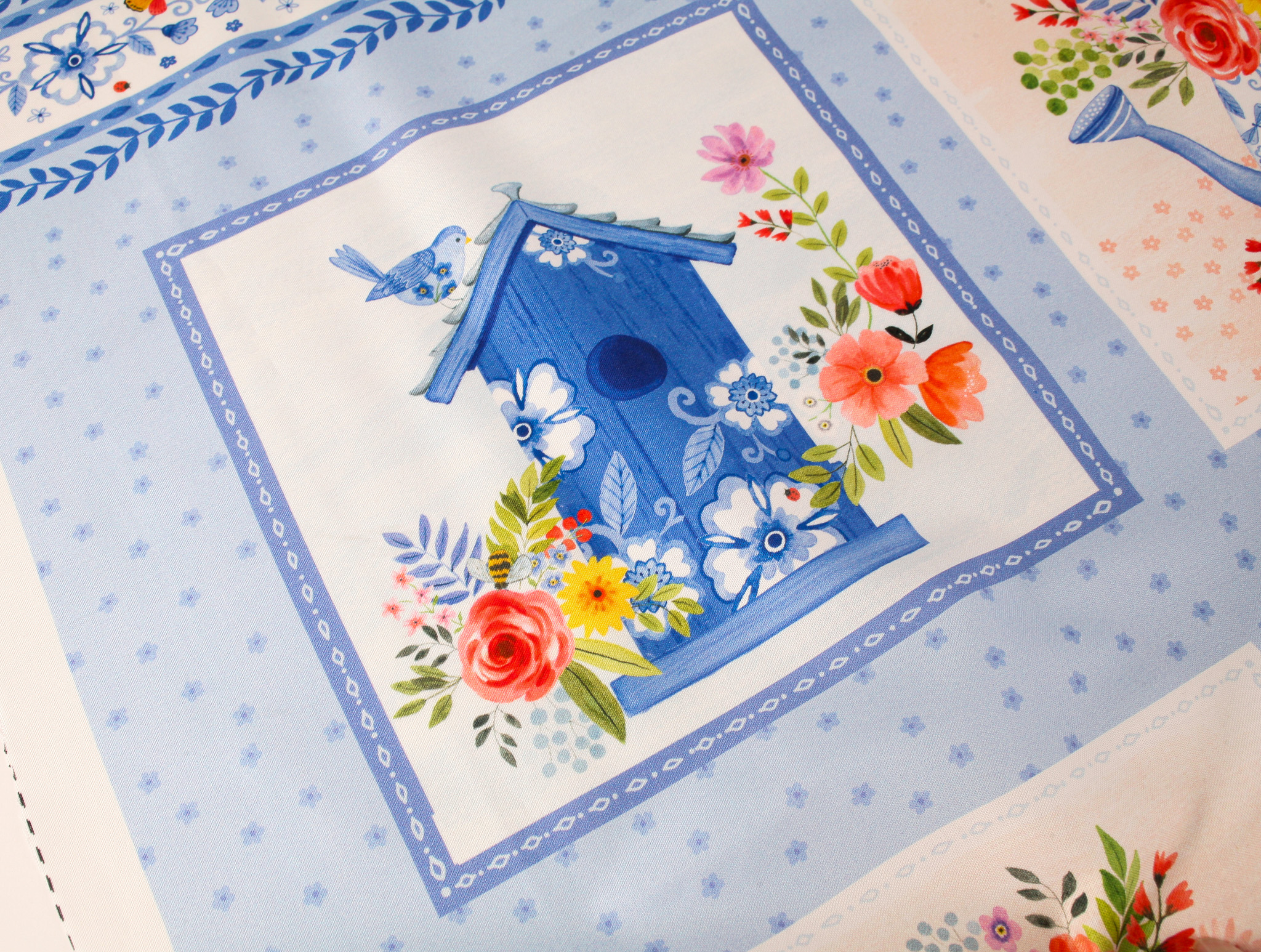 3 Wishes Fabrics - Buzzing Around the Garden Fabric Panel - Image 6