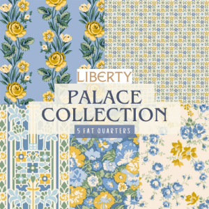 NEW Liberty Fabrics Palace Garden Collection - Mustard and Blue 5 Fat Quarter Pack
