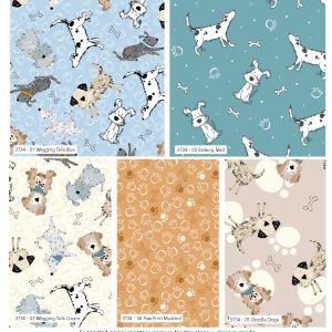 Craft Cotton Co. Ruff and Tumble by Susan Wheeler - 5 Fat Quarter Pack