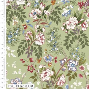 The V&A - Pressed in Time Organic Cotton: Spring Leaf