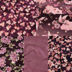 Robert Kaufman Fabrics - Imperial Collection: Graceful Cranes 5 Fat Quarter Pack