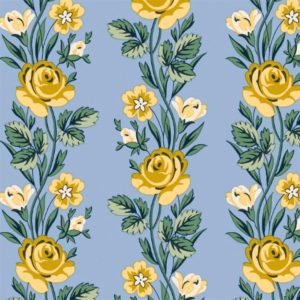 NEW Liberty Fabrics Palace Garden Collection - Royal Stripe Mustard and Blue
